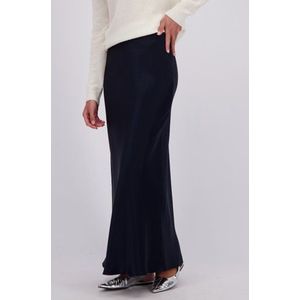 Glanzende blauwe rok