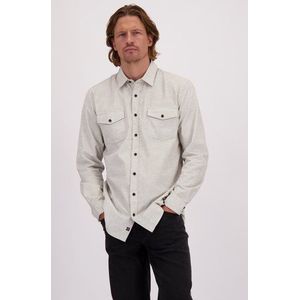 Beige corduroy hemd - Regular fit