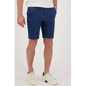 Donkerblauwe denim bermuda