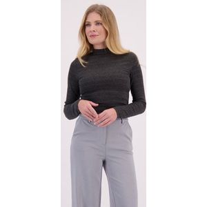 Grijs T-shirt met glitterstreep