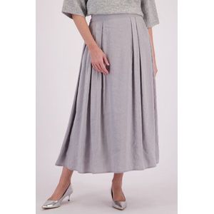 Lange lichtgrijze rok