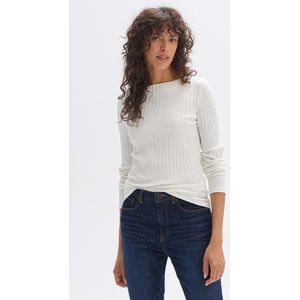 Ecu geribd T-shirt met lange mouwen