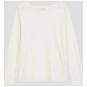 Marc O'Polo - Shirt - Wit - Lange Mouw - Normale Pasvorm