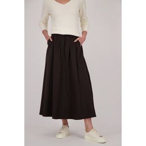 Liberty Island - Lange Rok - Donkerbruin - Katoen - Maxi-rok