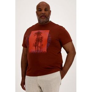 Bruin T-shirt met print