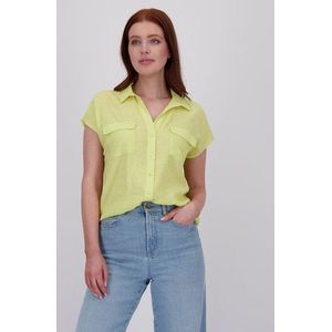 Limoengroene blouse