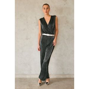 Zwarte glitterende jumpsuit