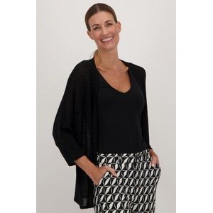 Zwarte gebreide cardigan