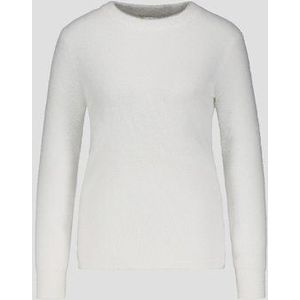 Witte harige trui