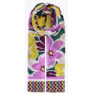 Sjaaltje met kleurrijke bloemenprint