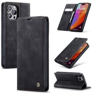 iPhone 16 Pro Max Caseme 013 Serie Schutzhülle mit Geldbörse - Schwarz