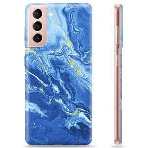 Samsung Galaxy S21 5G TPU Hülle - Bunter Marmor