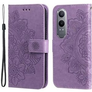 OnePlus Nord CE4 Lite/Oppo K12x Mandala Serie Wallet Hülle - Purpur