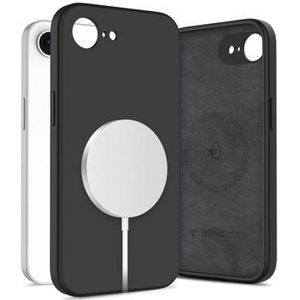 iPhone 16e Tech-Protect Flüssigkeit Silikonhülle - MagSafe-kompatibel - Schwarz