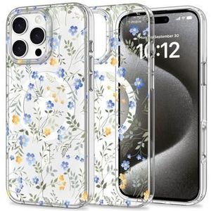 iPhone 16 Pro Tech-Protect MagMood Hülle - MagSafe-kompatibel - Frühling Blumen