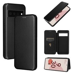 Google Pixel 6 Flip Case - Karbonfaser - Schwarz