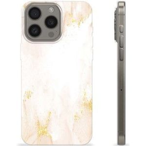 iPhone 15 Pro Max TPU Hülle - Goldener Perlmarmor
