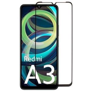 Xiaomi Redmi A3 Full Cover Panzerglas - 9H - Schwarz Rand