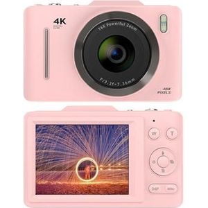 H16 Digitalkamera mit 16fachem Zoom und 32-GB-Speicherkarte - Rosa