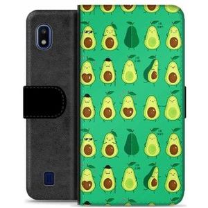Samsung Galaxy A10 Premium Schutzhülle mit Geldbörse - Avocado Muster