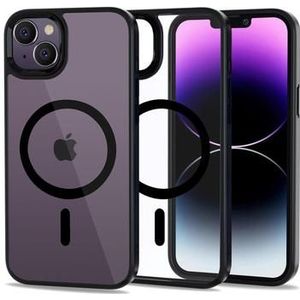 iPhone 14 Tech-Protect Magmat Hülle - MagSafe-kompatibel - Schwarz / Durchsichtig