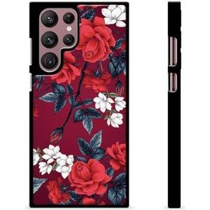 Samsung Galaxy S22 Ultra 5G Schutzhülle - Vintage Blumen