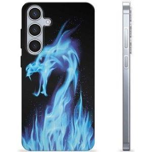 Samsung Galaxy S24+ TPU Hülle - Blauer Feuerdrache