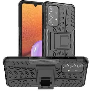 Anti-Rutsch Samsung Galaxy A33 5G Hybrid Hülle mit Ständer - Schwarz