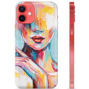 iPhone 12 mini TPU Hülle - Abstraktes Porträt