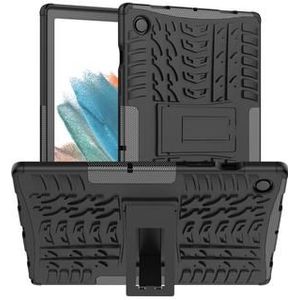 Samsung Galaxy Tab A8 10.5 (2021) Rutschfeste Hybrid Hülle mit Ständer - Schwarz