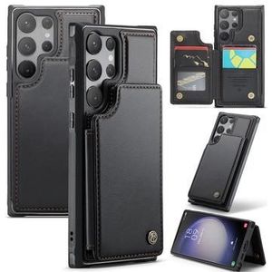Samsung Galaxy S22 Ultra 5G Caseme C22 Hülle RFID Kartenetui - Schwarz