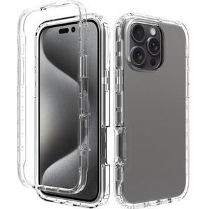 iPhone 16 Pro Max 360 Schutz Hülle - Durchsichtig