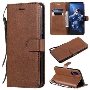 Huawei Nova 5T, Honor 20/20S Wallet Hülle mit Magnetverschluss - Braun