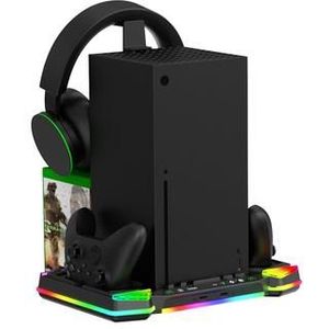 iPega PG-XBX025S Multifunktionale Ladestation mit Kühler und RGB für Xbox - Schwarz