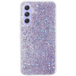 Samsung Galaxy S23 FE Glitter Flakes TPU Hülle - Purpur