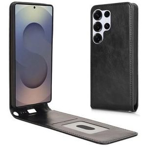 Samsung Galaxy S25 Ultra Vertikale Flip Hülle - Schwarz