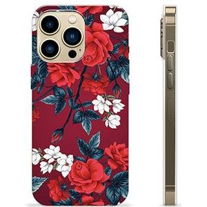 iPhone 13 Pro Max TPU Hülle - Vintage Blumen