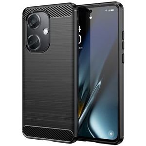 OnePlus Nord CE3 Gebürstete TPU Hülle - Karbonfaser - Schwarz