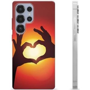 Samsung Galaxy S25 Ultra TPU Hülle - Herz-Silhouette