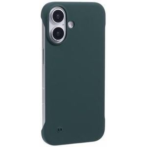 iPhone 16 Rahmenlose Kunststoff Hülle - Dunkel Grün