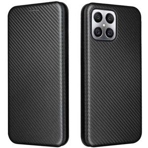 Honor X8 Flip Case - Karbonfaser - Schwarz