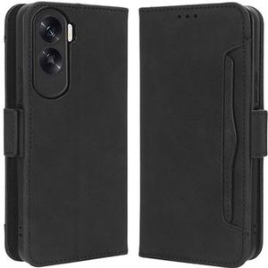 Honor 90 Lite/X50i Wallet Hülle mit Kartenhalter - Schwarz