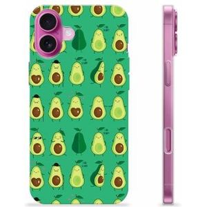 iPhone 16 Plus TPU Hülle - Avocado Muster