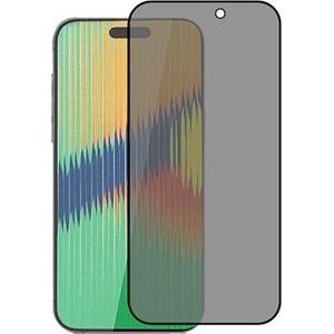 iPhone 15 Pro Privacy Full Cover Panzerglas - 9H - Schwarz Rand