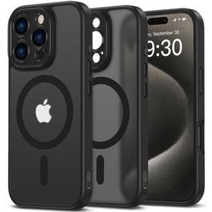 iPhone 16 Pro Max Tech-Protect MagCam Hülle - MagSafe-kompatibel - Schwarz matt