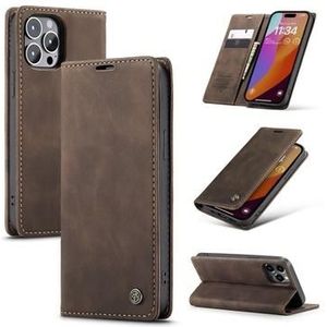 iPhone 16 Pro Caseme 013 Serie Schutzhülle mit Geldbörse - Kaffee