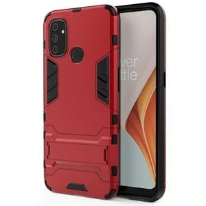 Armor Series OnePlus Nord N100 Hybrid Hülle mit Ständer - Rot