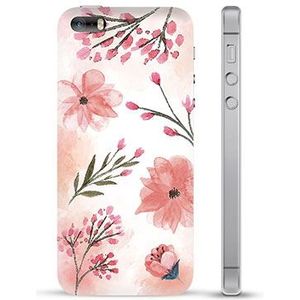 iPhone 5/5S/SE TPU Hülle - Pinke Blumen