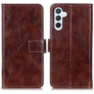 Samsung Galaxy S24 FE Wallet Schutzhülle mit Magnetverschluss - braun