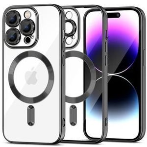 iPhone 15 Pro Tech-Protect MagShine Case - MagSafe-kompatibel - Klar / Schwarz